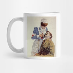 Vintage Science and Medicine, Nurse with a Soldier Mug